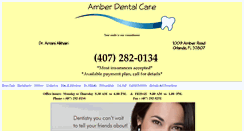 Desktop Screenshot of amberdentalcare.com